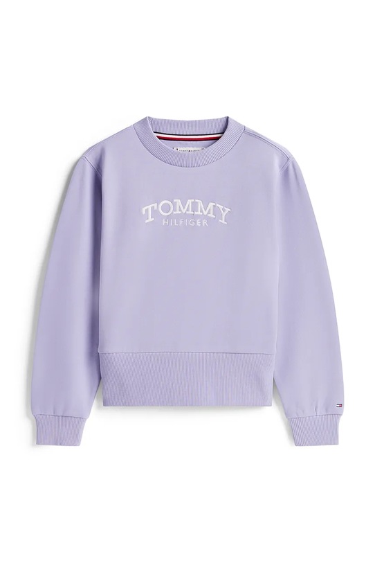 Tommy Hilfiger bluza dziecięca KG0KG08989.128.176.PPY2 fioletowy SS26