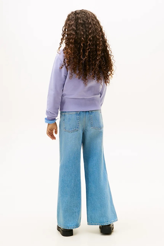 Tommy Hilfiger bluza dziecięca fioletowy KG0KG08989.128.176.PPY2