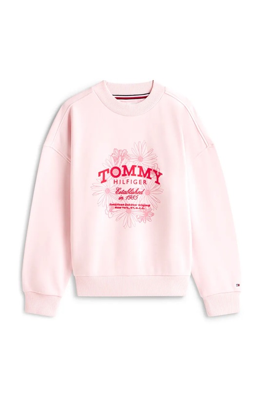 Tommy Hilfiger bluza dziecięca KG0KG08992.128.176.PPY2 różowy SS26
