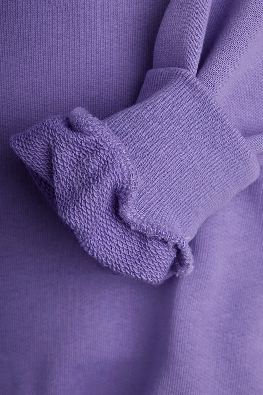 Mini Rodini bluza bawełniana dziecięca Heart 26120124 fioletowy