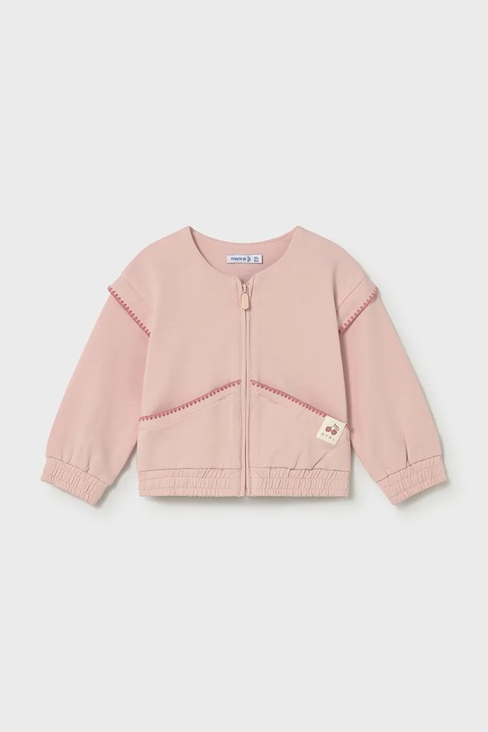 Mayoral bluza dziecięca z elastanem różowy 1491.4G.Baby.PPY2