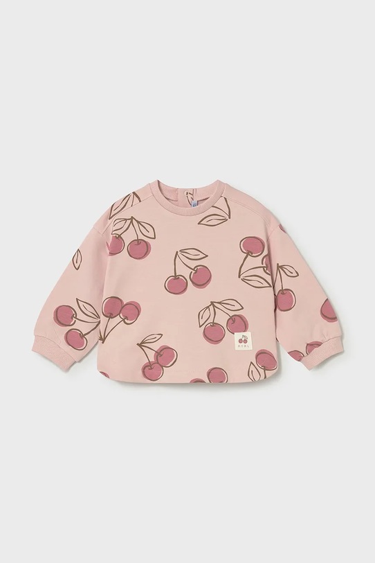 Mayoral bluza dziecięca z elastanem różowy 1495.4G.Baby.PPY2