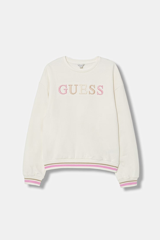 Детская хлопковая кофта Guess без капюшона бежевый J6RQ01.KAD74.PPY2