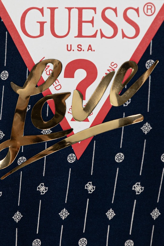 Dziewczynka Guess bluza bawełniana dziecięca J6RQ04.KA6R4.PPY2 granatowy