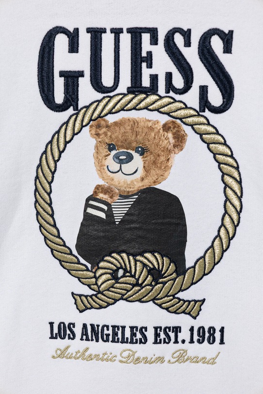 Dziewczynka Guess bluza bawełniana dziecięca J6RQ05.KAD74.PPY2 biały