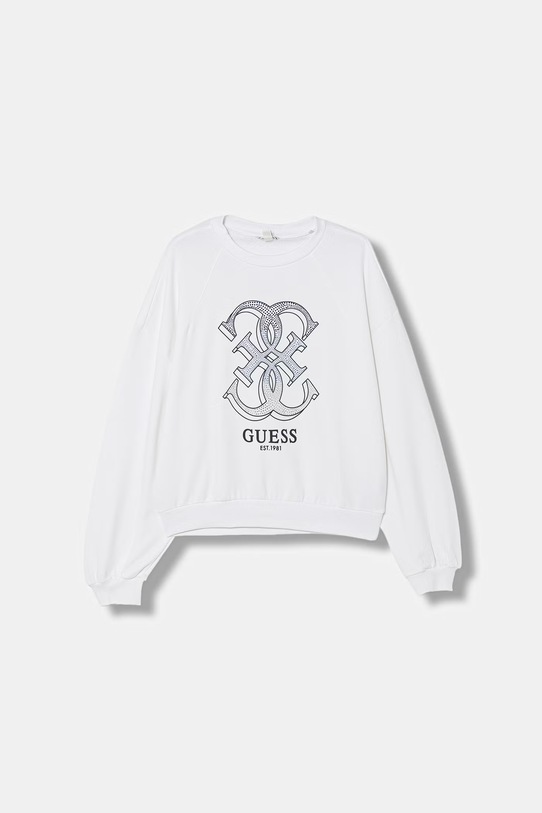 Детская хлопковая кофта Guess без капюшона белый J6RQ06.KAD74.PPY2