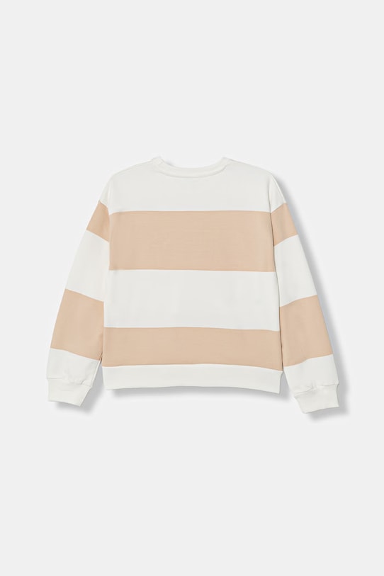 Детски памучен суичър Guess J6RQ07.KD174.PPY2 бежов SS26