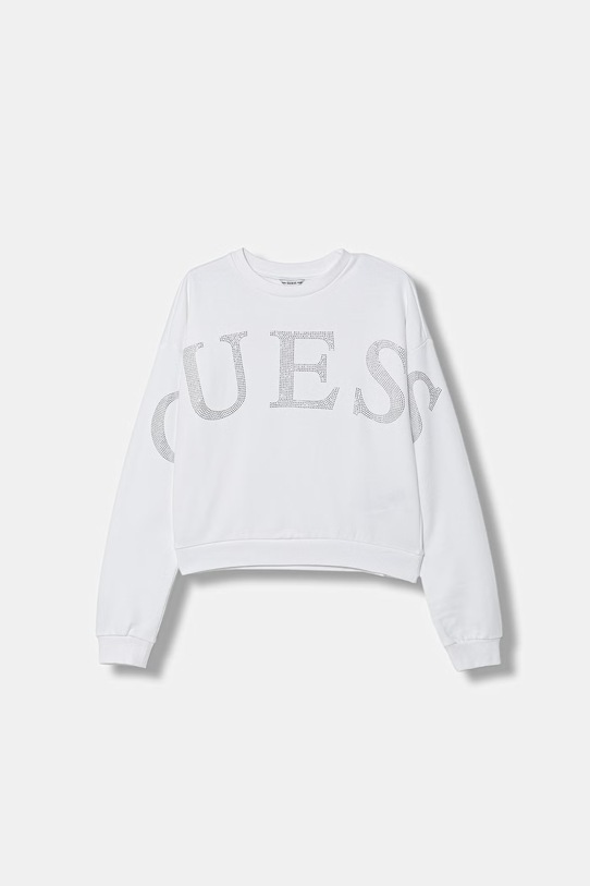 Guess bluza dziecięca bawełniana aplikacja biały J6RQ10.KAD74.PPY2