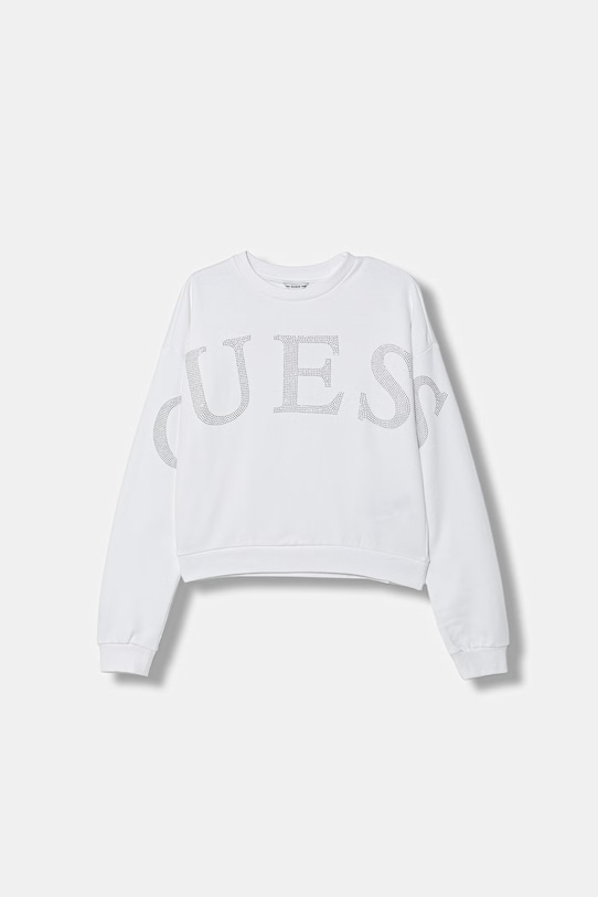 Guess bluza dziecięca bawełniana aplikacja biały J6RQ10.KAD74.PPY2