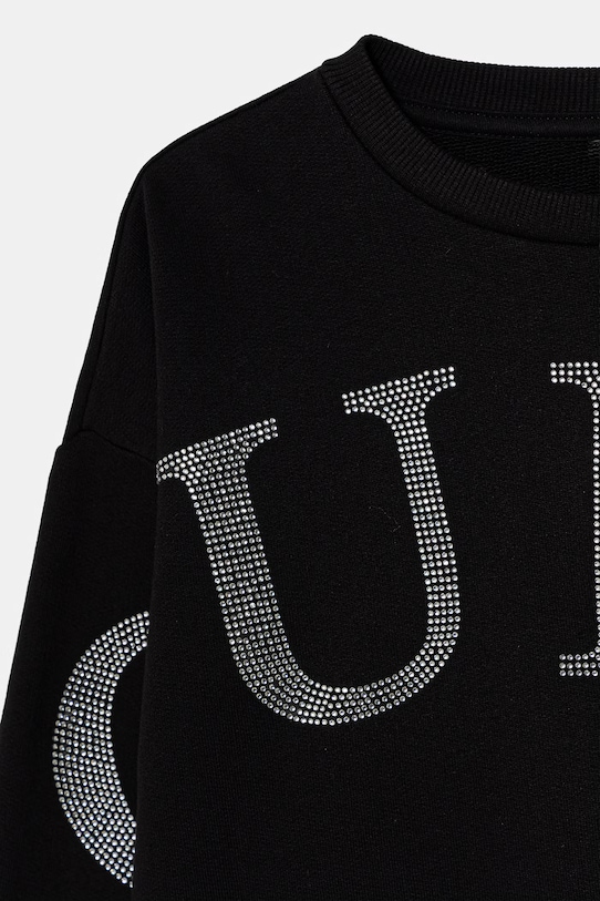 Dievča Detská bavlnená mikina Guess J6RQ10.KAD74.PPY2 čierna