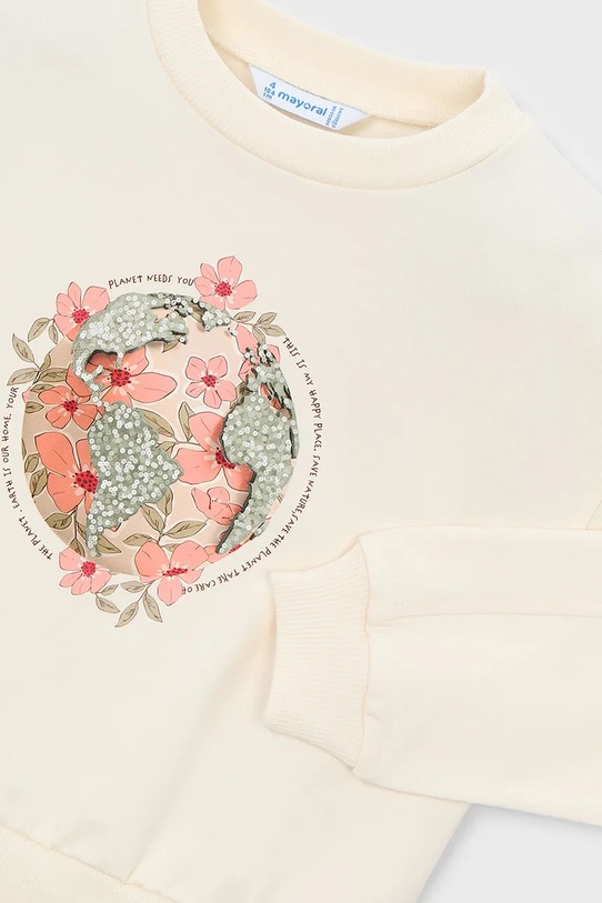 Mayoral bluza dziecięca beżowy 3448.6G.Mini.PPY2