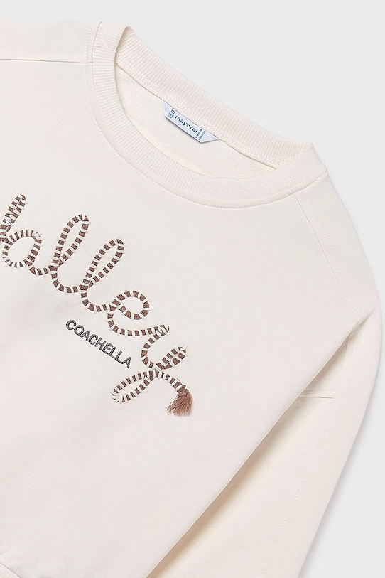 Mayoral bluza dziecięca biały 6401.8C.Junior.PPY2