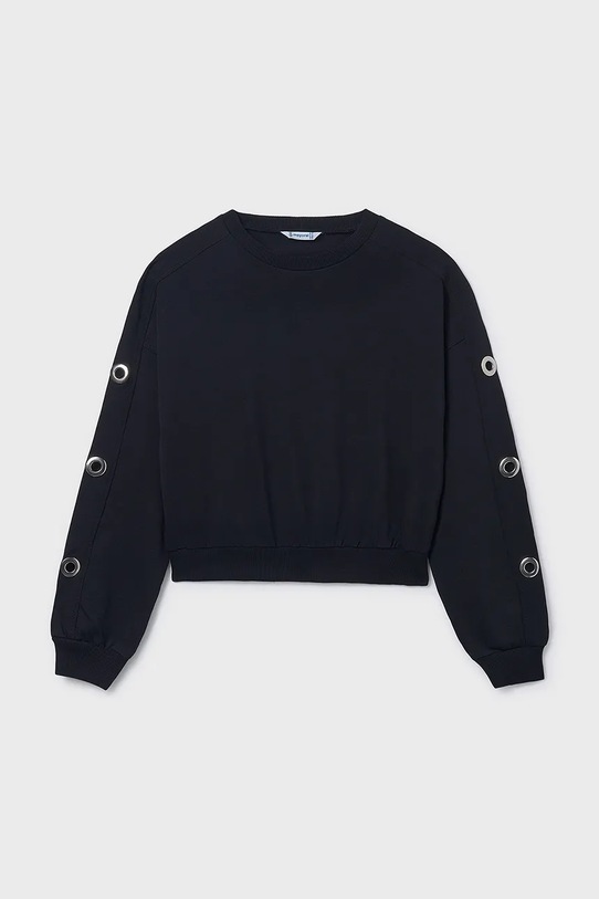 Mayoral bluza dziecięca z elastanem czarny 6401.8C.Junior.PPY2