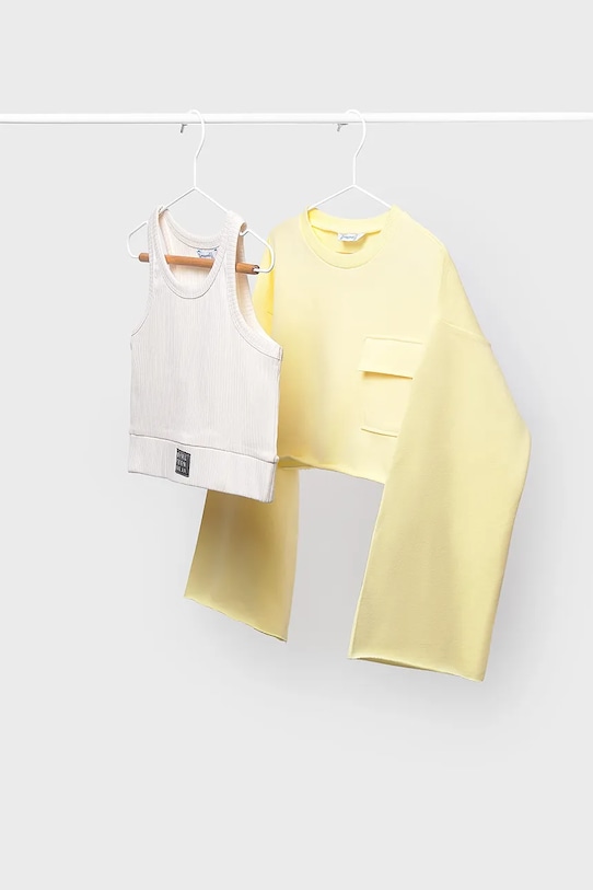 Mayoral bluza dziecięca pozostałe żółty 6402.8E.Junior.PPY2