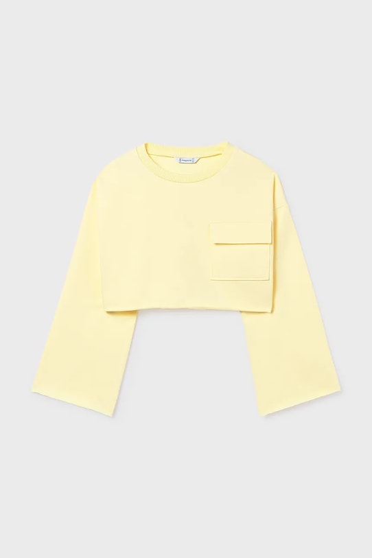 Mayoral bluza dziecięca 6402.8E.Junior.PPY2 żółty SS26