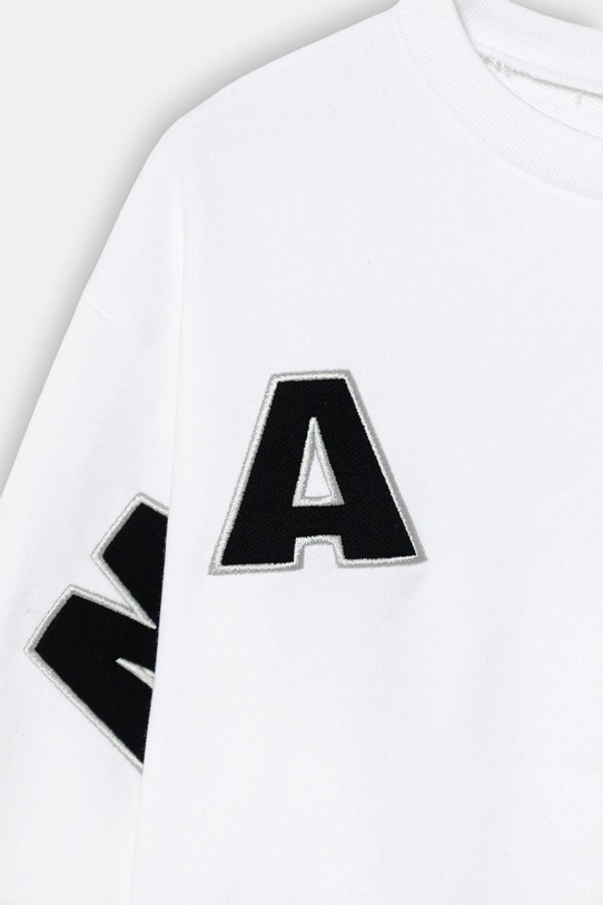 Dziewczynka Marni bluza bawełniana dziecięca MS220F SWEAT-SHIRT M01193.M00V0 biały