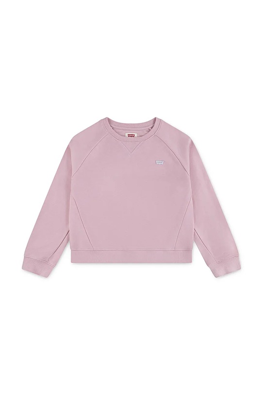 Levi's bluza dziecięca MEET AND GREET CREW 4EP542 różowy SS26