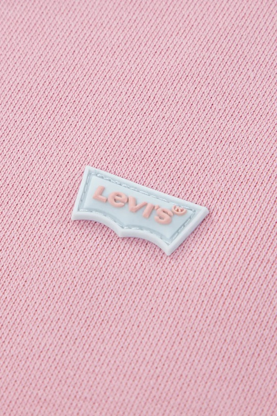 Levi's bluza dziecięca MEET AND GREET CREW różowy 4EP542