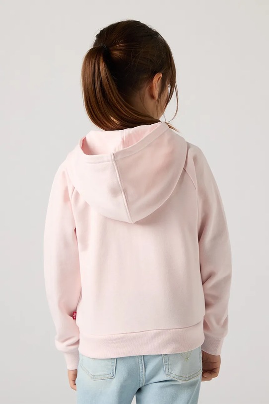 Levi's bluza dziecięca MEET AND GREET ZIP UP HOOD 3EP548 różowy