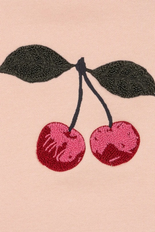 Konges Sløjd bluza dwustronna bawełniana LOU TERRY SWEAT SHIRT OCS różowy KS104947.PPY2