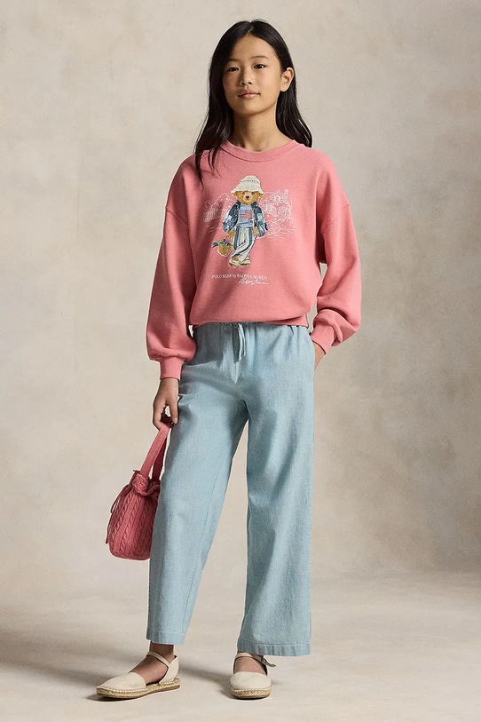 Polo Ralph Lauren bluza dziecięca różowy 313A11783002