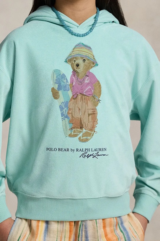 Polo Ralph Lauren bluza dziecięca bawełniana 313A11823002 turkusowy