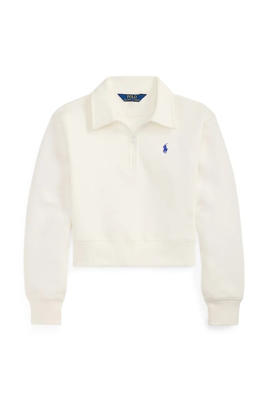 Polo Ralph Lauren felpa per bambini applique bianco 313A96083003