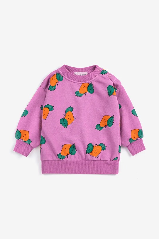 Bobo Choses bluza bawełniana dziecięca Tangerine 126AB043 różowy SS26