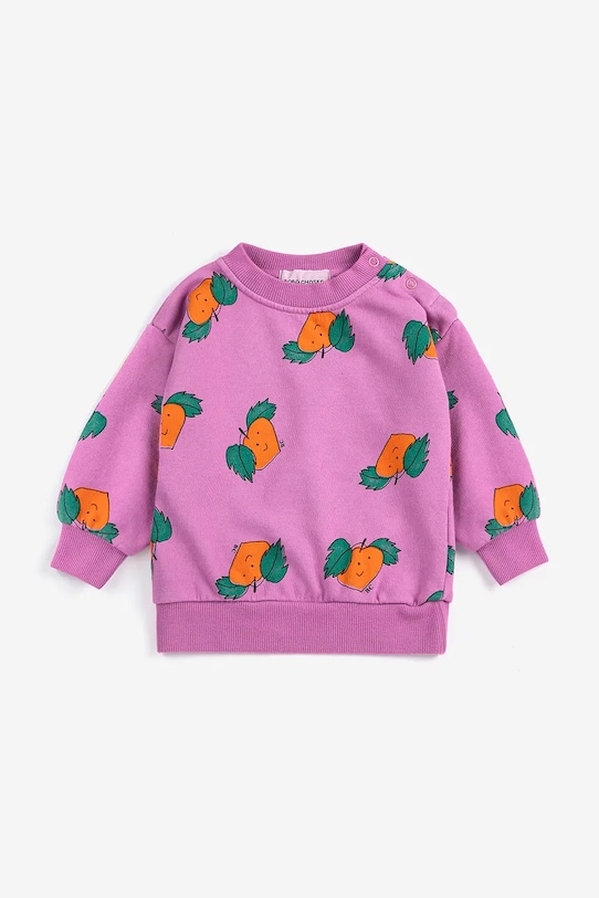 Детски памучен суичър Bobo Choses Tangerine 126AB043 розов SS26