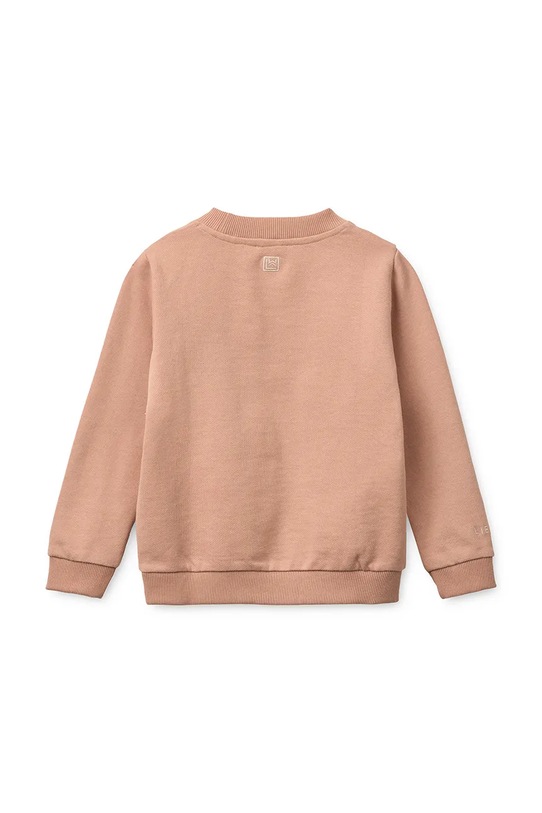 Detská bavlnená mikina Liewood Thora Placement Sweatshirt LW20681.G.PPY2 ružová SS26
