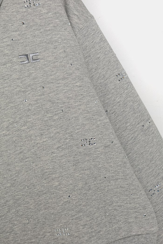 Dziewczynka Elisabetta Franchi bluza dziecięca bawełniana EFFE166.0.FF002 szary