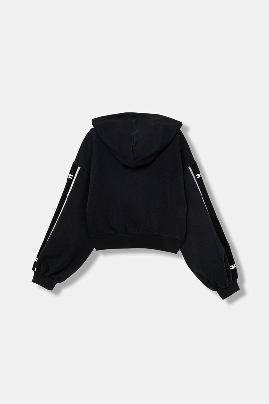 Elisabetta Franchi bluza bawełniana dziecięca EFFE167.0.FF002 czarny SS26