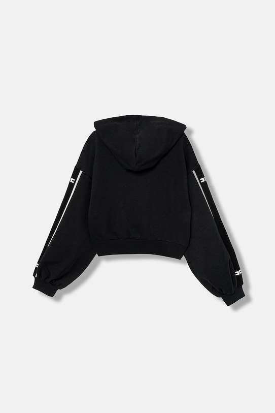 Elisabetta Franchi bluza bawełniana dziecięca EFFE167.0.FF002 czarny SS26