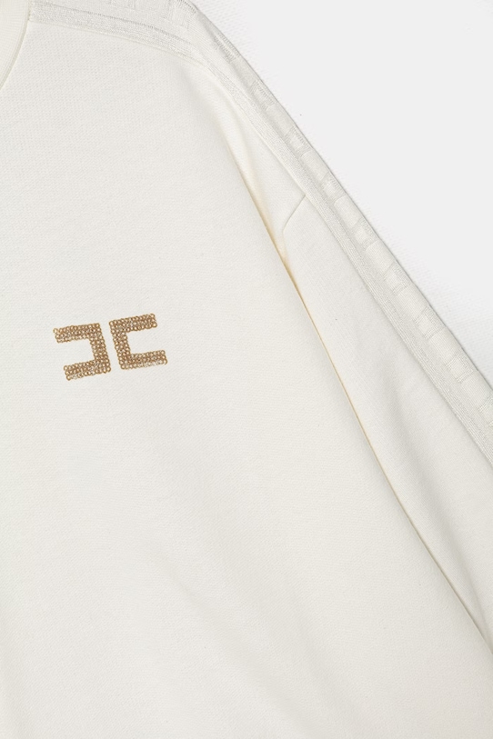 Dziewczynka Elisabetta Franchi bluza dziecięca bawełniana EFFE168.0.FF002 beżowy