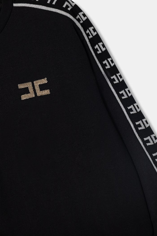 Dziewczynka Elisabetta Franchi bluza dziecięca bawełniana EFFE168.0.FF002 czarny