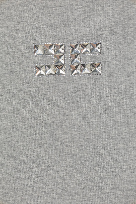 Dziewczynka Elisabetta Franchi bluza bawełniana dziecięca EFFE162.0.FF002 szary