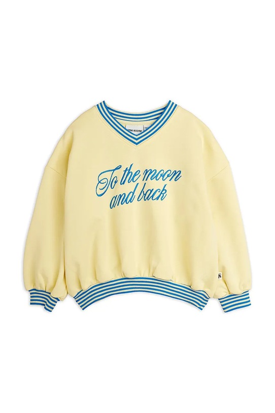 Mini Rodini felpa per bambini in cotone To the moon 26220163 giallo SS26