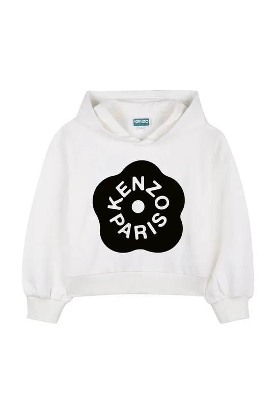 Dječja pamučna dukserica Kenzo Kids print bijela K61805.102.108