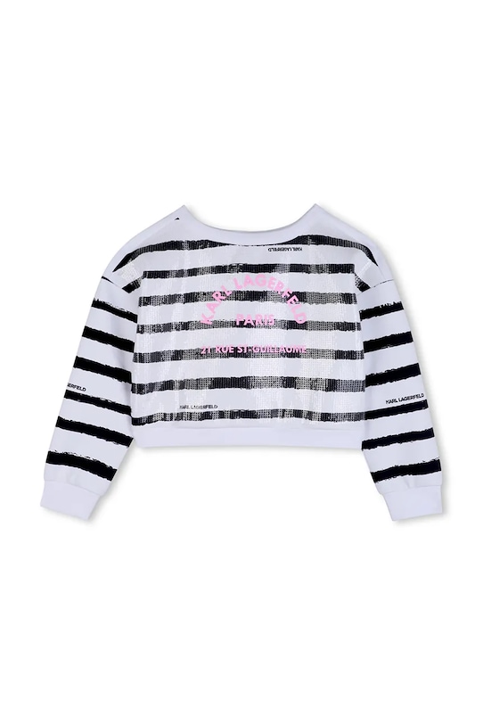 Detská mikina Karl Lagerfeld potlač biela Z31137.156.162