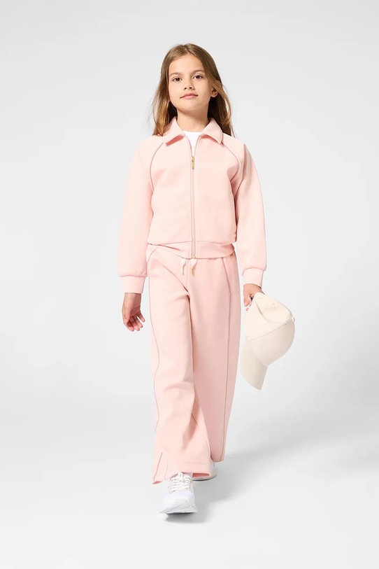 Dječja dukserica BOSS s elastinom roza J53019.102.108