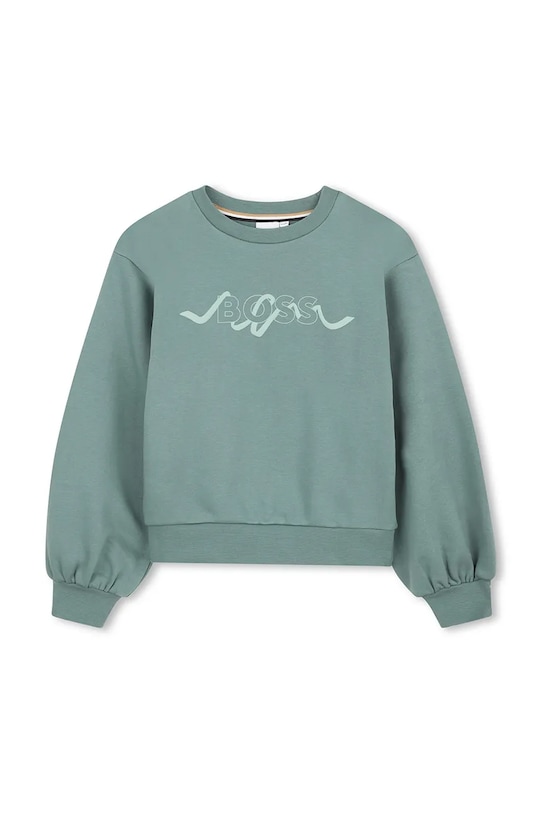 Detská mikina BOSS J53022.126.150 zelená SS26