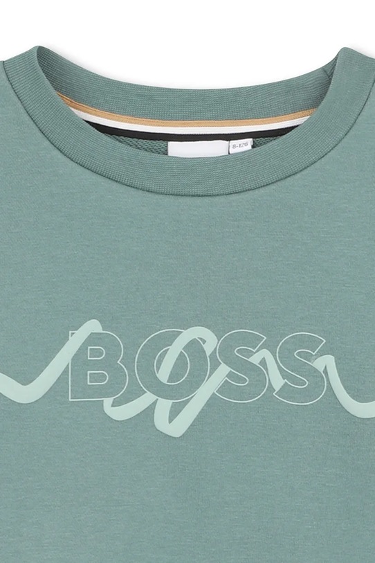Detská mikina BOSS zelená J53022.126.150
