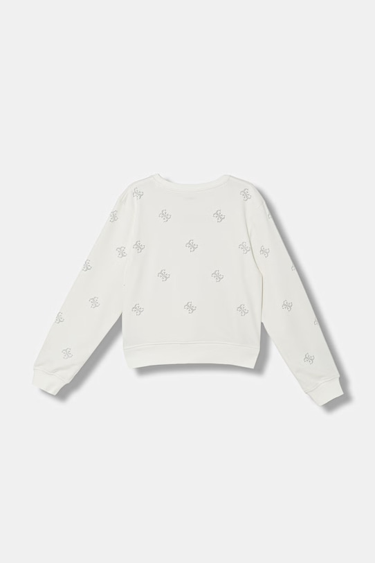 Guess mikina detská s bavlnou J6GQ06.KF712.PPY2.M biela SS26