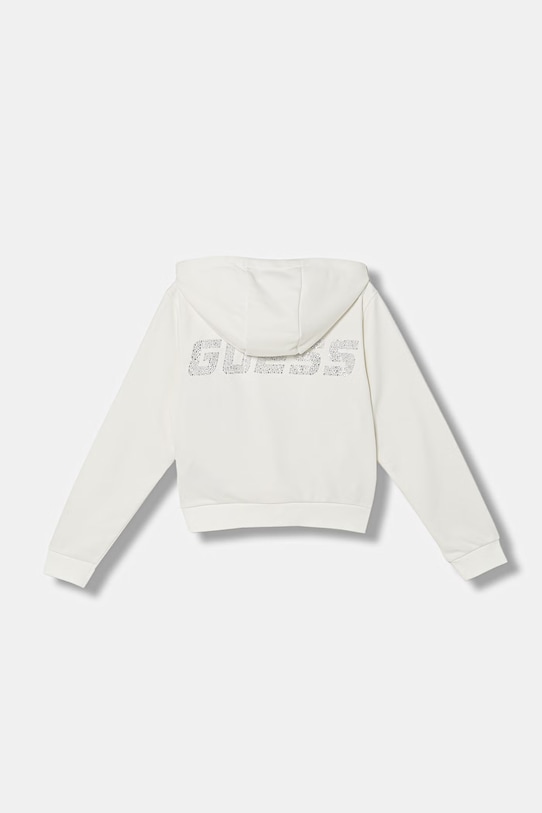 Guess mikina na zips detská s bavlnou J6GQ07.KF712.PPY2.M biela SS26
