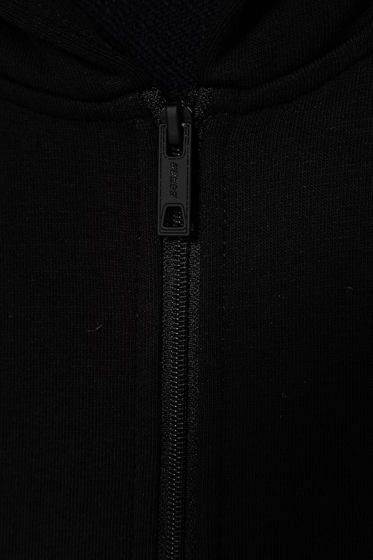 Guess mikina na zips detská s bavlnou čierna J6GQ07.KF712.PPY2.M