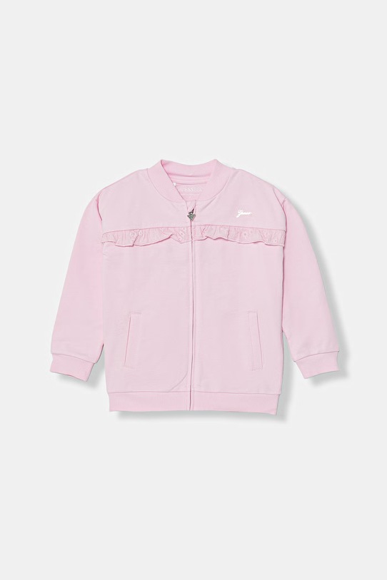 Guess bluza dziecięca bawełniana różowy K6GQ01.KA6R4.PPY2.M