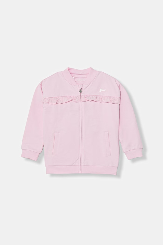 Guess bluza dziecięca bawełniana różowy K6GQ01.KA6R4.PPY2.M