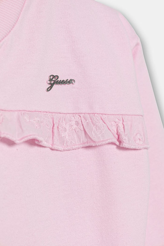 Dziewczynka Guess bluza dziecięca bawełniana K6GQ01.KA6R4.PPY2.M różowy