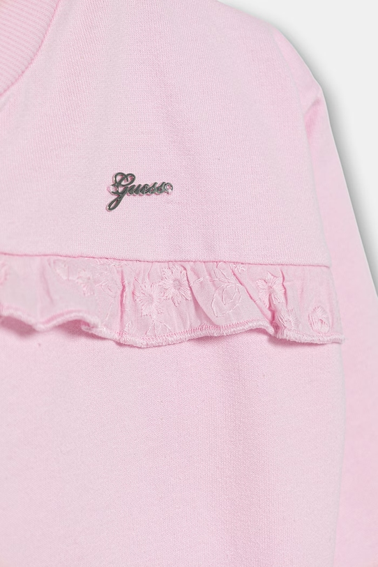 Dziewczynka Guess bluza dziecięca bawełniana K6GQ01.KA6R4.PPY2.M różowy