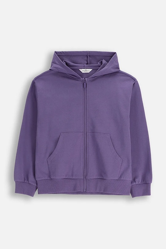 Detská mikina Coccodrillo s kapucňou fialová WC6132401VGA